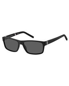 Tommy Hilfiger 57 mm Matte Black Sunglasses