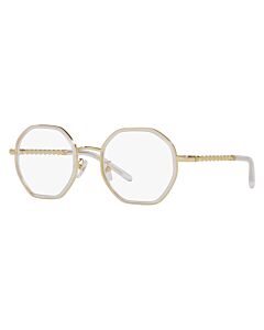 Tory Burch 49 mm Transparent Clear Eyeglass Frames