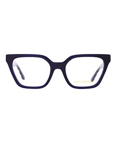 Tory Burch 51 mm Transparent Navy Eyeglass Frames