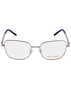 Tory Burch 53 mm Shiny Silver Eyeglass Frames