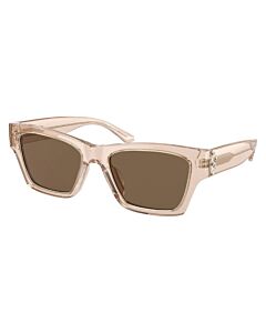 Tory Burch 53 mm Transparent Brown Sunglasses