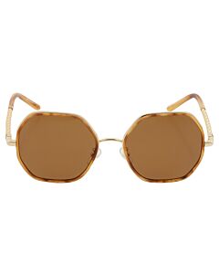 Tory Burch 55 mm Honey Wood Sunglasses