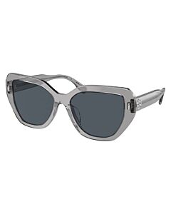 Tory Burch 55 mm Transparent Grey Sunglasses
