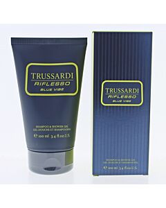 Trussardi Men's Blue Vibe Gel 3.33 OZ Bath & Body 8011530847180