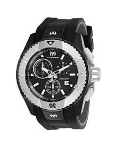 Men's UF6 Chronograph Silicone Black Dial Watch