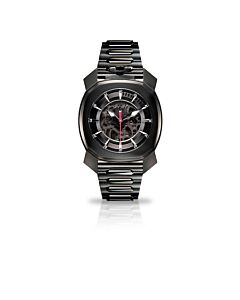 Unisex Automatic Frame One Black PVD Skeleton Dial Watch