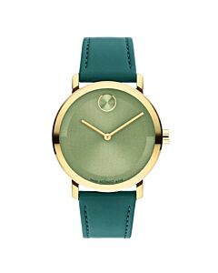 Unisex Bold Evolution 2.0 Leather Green Dial Watch