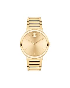 Unisex Bold Horizon Stainless Steel Gold Dial Watch