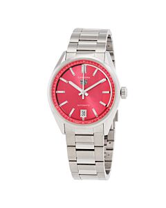 Unisex Carrera Stainless Steel Pink Dial Watch