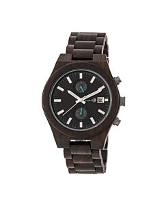 Unisex Castillo Chronograph Wood 1 Dark Brown Dial Watch