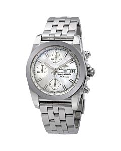 Unisex Chronomat 38 Chronograph Stainless Steel Mother of Pearl Dial Watch