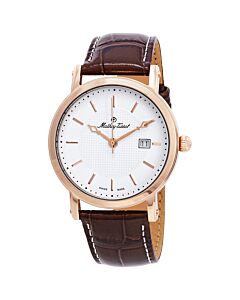 Unisex City Leather White Dial