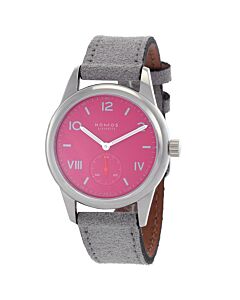 Unisex Club Campus Velour Leather Deep Pink Dial Watch