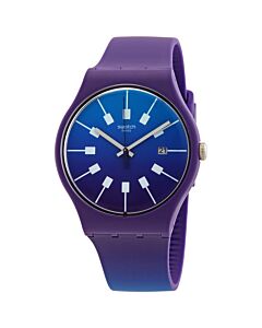 Unisex Crazy Sky Silicone Blue Dial Watch