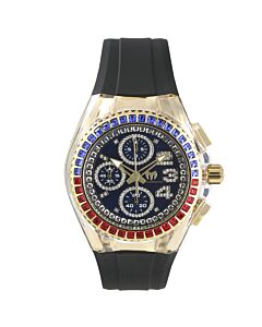 Unisex Cruise Chronograph Silicone Blue Dial Watch