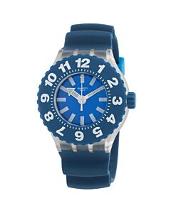 Unisex Die Blaue Silicone Blue Dial Watch