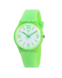 Unisex Electric Frog Silicone White Dial Watch