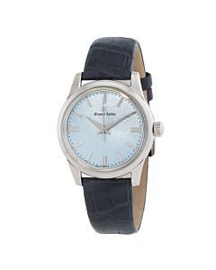 Unisex Elegance Crocodile Leather Blue Dial Watch