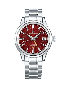 Unisex Elegance Stainless Steel Red Dial Watch