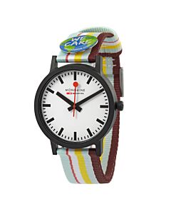 Unisex Essence Textile White Dial Watch