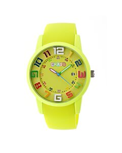 Unisex Festival Lime Silicone Lime Dial