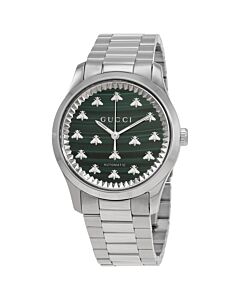 Unisex G-Timeless Stainless Steel Green Dial Watch