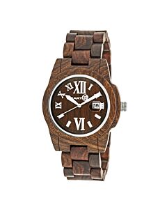Unisex Heartwood Eco-Friendly Wood Red Dial