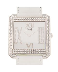 Unisex Limelight Protocole XXL Alligator White Mother of Pearl Dial Watch