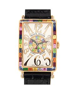 Unisex Long Island Leather Multi-Color Dial Watch