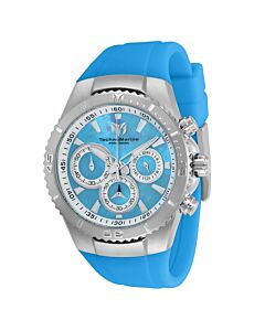 Unisex Manta Chronograph Silicone Blue Mother of Pearl Dial Watch