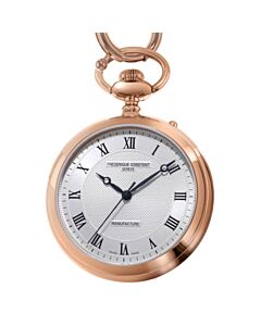 Unisex Manufacture Pocket Watch Silver Dial