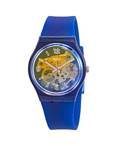 Unisex Monthly Drops Silicone Transparent (Skeleton) Dial Watch