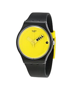 Unisex Originals Silicone Yellow Dial Watch