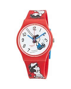 Unisex Peanuts Klunk Silicone White Dial Watch