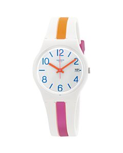 Unisex Pinkline Silicone White Dial Watch