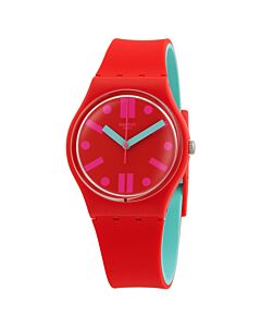 Unisex Rossofino Silicone Red Dial Watch