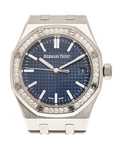 Unisex Royal Oak Stainless Steel Blue Dial Watch