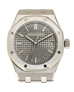 Unisex Royal Oak Stainless Steel Grey Dial Watch