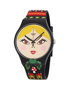 Unisex Russian Beauty Silicone Multicolored Dial Watch