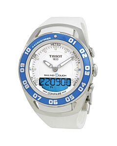 Men's T-Touch Sailing Chronograph Rubber White Dial