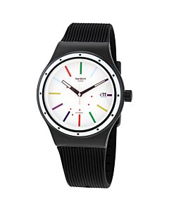 Unisex Sistem Col-Ora Silicone White Dial Watch