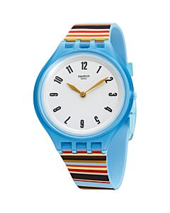 Unisex Skinstripes Silicone Light Grey Dial Watch