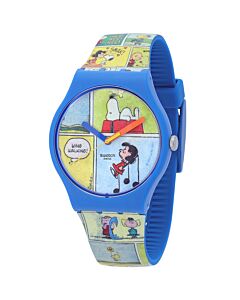 Unisex Smak X Peanuts Silicone Multicoloured Dial Watch