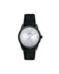 Unisex Sw-Q Sports Watch Silicone Silver-tone Dial Watch