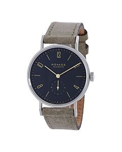 Unisex Tangente Chronograph Leather Midnight Blue Dial Watch