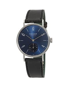 Unisex Tangente Neomatik Leather Blue Dial Watch