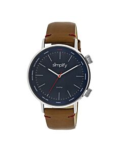 Unisex The 3300 Leather Navy Dial Watch
