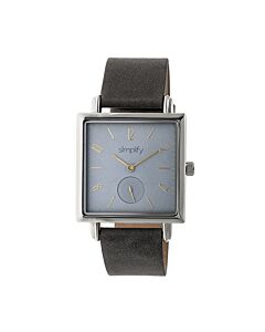 Unisex The 5000 Leather Grey Dial Watch