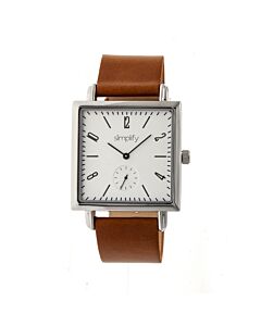 Unisex The 5000 Leather Silver-tone Dial