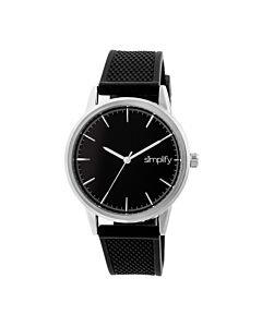 Unisex The 5200 Silicone Black Dial Watch